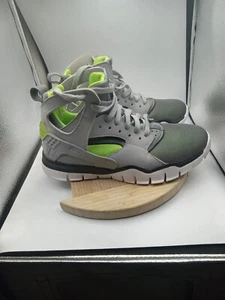 RARO Nike Huarache Baloncesto 2012 Gris Verde Neón 488054-030 Hombres Talla 8 - Imagen 1 de 19