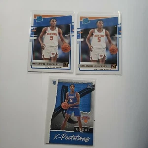 (3) Lot 2020-21 Donruss Immanuel Quickley Rated Rookie Card RC Knicks B98 - Picture 1 of 8