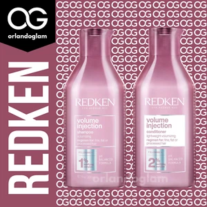 Redken Volume Injection Shampoo & Conditioner – 10.1oz Duo 💖 Lift & Fullness 💖 - Picture 1 of 2