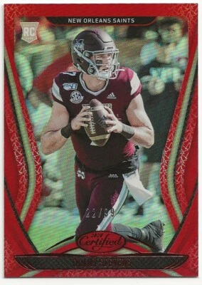 2020 Panini Certified Red Mirror Tommy Stevens 22/99 Rookie #191 - Image 1 of 2