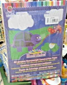 HEAVYWEIGHT Construction Paper, SINGLE COLOR PACK  9" x 12", 50 Sheets - - Picture 1 of 1