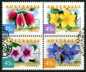 1999 Australia Nature Of Australia Coastal Flowers Block Of 4 Good To Fine Used - Bild 1 von 1