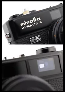 Cámara fotográfica compacta Minolta Hi Matic E 35 mm telémetro apuntar y disparar + REPARADA - Imagen 1 de 21