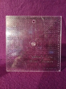 Vintage 1987 Betty Gall Quilter's Rule Mini Square Quilt Lineal Quilten 6 Zoll - Bild 1 von 3