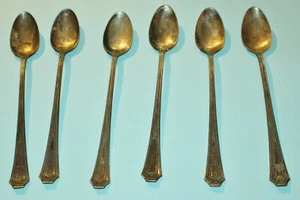 AJAX SILVER PLATE Flatware ICED TEA SPOONS AJS1 - Picture 1 of 11
