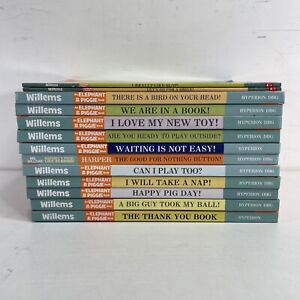 Lot Of 13 Elephant & Piggie Books Hardcover And Paperback By Mo Willems