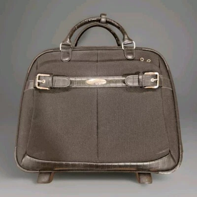 Samsonite Roller Bag Black Overnight Suitcase Briefcase Luggage - Image 1 of 4