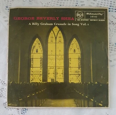 Billy Graham Crusade in Song VOL 1 George Beverly Shea RCA 45 disco de vinilo Foto 1 de 4