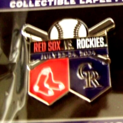 2024 Boston Red Sox vs Colorado Rockies pin MLB Interleague @ Coors field c46029 - Image 1 of 4