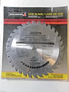 BENCHMARK 1350-889 8"- 8-1/4" CIRCULAR SAW BLADE tungsten carbide 32 tooth - Picture 1 of 2