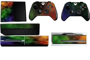RAINBOW CARBON XBOX ONE SCHÜTZENDE SKIN AUFKLEBER VINYL STICKER FOLIE - Bild 1 von 1