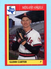 1989 Minor League # 18 Glenn Carter - Midland Angels - Box 212