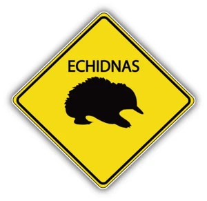 Echidnas Warnschild Autoaufkleber Aufkleber - "GRÖSSEN" - Bild 1 von 1