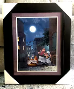 DISNEY FINE ART "BEAUTIFUL NIGHT" LADY & THE TRAMP LITHOGRAPH BY RODEL GONZALEZ - Picture 1 of 6