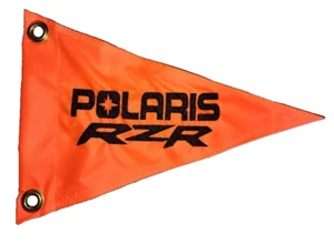12"x 18" POLARIS RZR triangle UTV Safety Replacement Flag Made to fit all whips - Picture 1 of 6