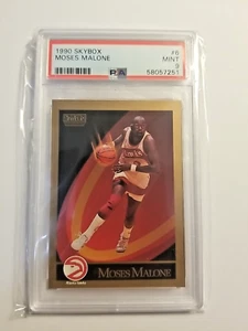 1990 Skybox #6 Moses Malone PSA 9 MINT - Picture 1 of 2