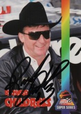 RICHARD CHILDRESS SIGNED 1995 FINISH LINE SUPER SERIES RACE CARD