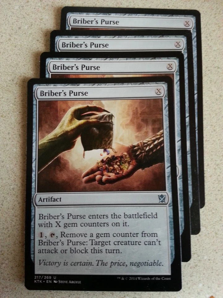 Briber's Purse playset (4 cards) NM Khans of Tarkir KTK MtG Magic - Image 1 of 1
