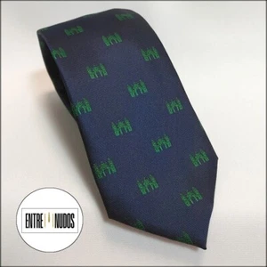 CORBATA FONDO AZUL MARINO Y PORTADA DE FERIA EN VERDE - Imagen 1 de 1