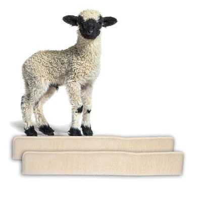 2x Tür Zugluftstopper 100cm beige für Türen Dichtung Rolle Durchzug Windstopper - Bild 1 von 4