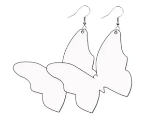 Sublimation Earring Blanks Double Sided MDF For Sublimation Printing Hooks Inc. - Picture 1 of 33