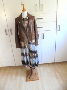 MASSIMO DUTTI schicke Echt Leder Jacke, karamell braun Ton, Gr.S/M 36-38-40, neu - Bild 1 von 13