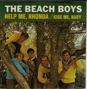 BEACH BOYS HELP ME RHONDA/KISS ME BABY USED 7" 45RPM W/PIC SLEEVE - Picture 1 of 4