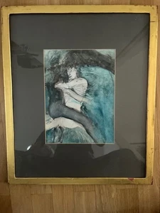 Shmuel Shapiro Original, 1979, Größe ca. 27 x 20 cm (mit Rahmen ca. 50 x 40 cm) - Bild 1 von 4