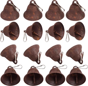 MCPINKY Rusty Craft Bells, 34PCS Rusted Vintage Bells 1.7Inch Small Bells Bulk w - Picture 1 of 12