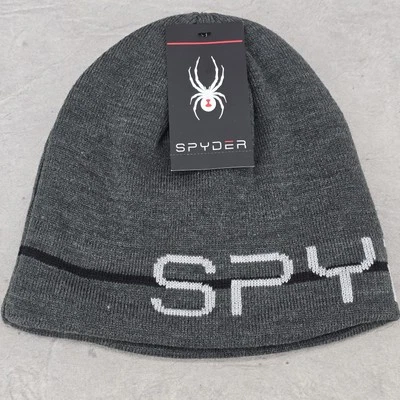 Gorro Spyder lã cor cinza tamanho único - Imagem 1 de 4