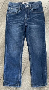 Levis 511 Boys Jeans Size 6 Regular Adjustable Waist Blue Denim - Picture 1 of 9