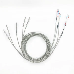 5 PCS Ungrounded Type K Thermocouple  Probe 4mm×50mm Metal Shielded Cable 2M - Picture 1 of 3