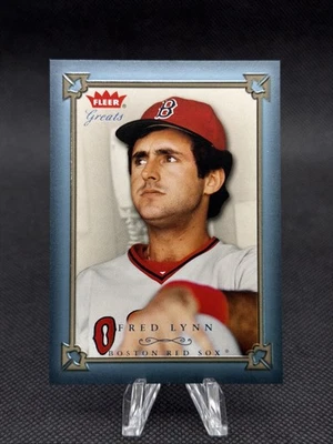 2004 Fleer Greats of the Game Blue #42 Fred Lynn /500 Boston Red Sox - Image 1 of 3