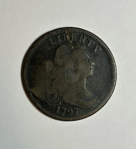 1797 REVERSE OF 1797, STEMS DRAPED BUST LARGE CENT FINE DETAILS - Picture 1 of 7
