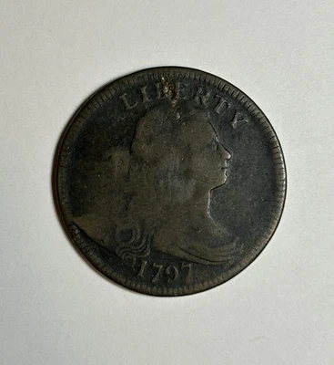 1797 REVERSE OF 1797, STEMS DRAPED BUST LARGE CENT FINE DETAILS - Image 1 of 4