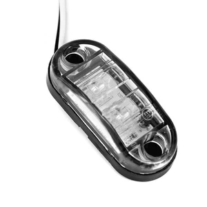 Caravan 2pcs White Side Marker Lights Tail LED super Clearance Lamp Hot - Picture 1 of 13