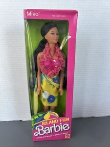 Island Fun Miko 1987 Barbie Doll NRFB Hawaii New NIB Mattel Tropical - Picture 1 of 13
