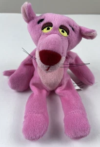United Artists Pink Panther Beanie Peluche 7,5" Vintage 2000 Bean Bag MGM - Foto 1 di 6