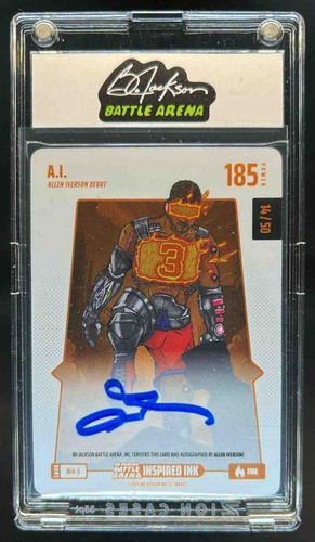 2024 Bo Jackson Battle Arena Allen Iverson Inspired Ink Fire Auto #14/50 #BFA-3