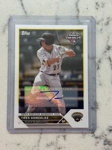 2023 Topps Pro Debut Tres Gonzalez Base Auto Pirates