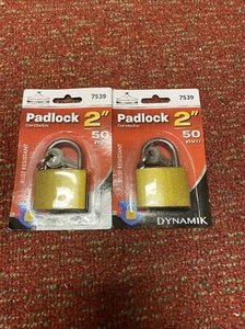 2x 2" (50 MM) PADLOCK - Security, Fast Access, Safe - Picture 1 of 3