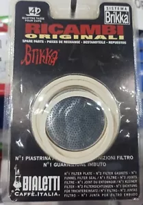 QUASAR - BIALETTI BRIKKA 4 TZ REPLACEMENT KIT PLATE SEAL FILTER & FUNNEL - Picture 1 of 1