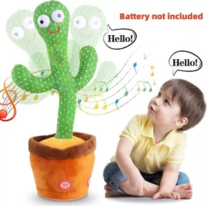 Talking Toy Cactus Toy Dancing Cactus Doll Speak Talk Sound Record Repeat Kawaii - Picture 1 of 15
