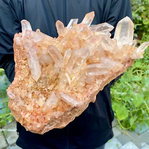 8.24LB Natural clear white Quartz Crystal Cluster wand point healing - Picture 1 of 13