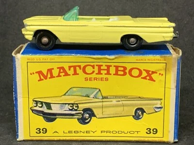Matchbox MB39-B9 Pontiac Convertible in type E Box - image 1 of 4
