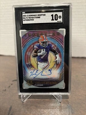 2022 Bowman U Inception Trevor Etienne Rookie Auto SGC 10 - Image 1 of 2
