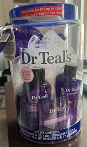 Dr Teal's Sleep Bath and Body Gift Set Lavender Epsom Salts - 6pc Combo - Picture 1 of 6