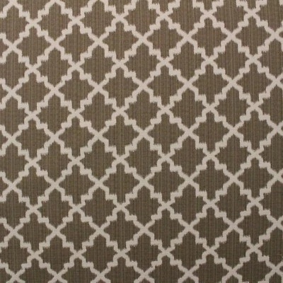 COVINGTON ASCOT TRUFFLE BROWN WOVEN LATTICE MULTIPURPOSE FABRIC BY THE YARD 54"W - Image 1 of 4
