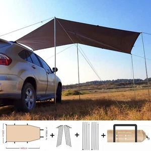 Outdoor Car Camping Canopy Tent Car Awning Sun Shelter Waterproof for SUV Truck - Picture 1 of 14