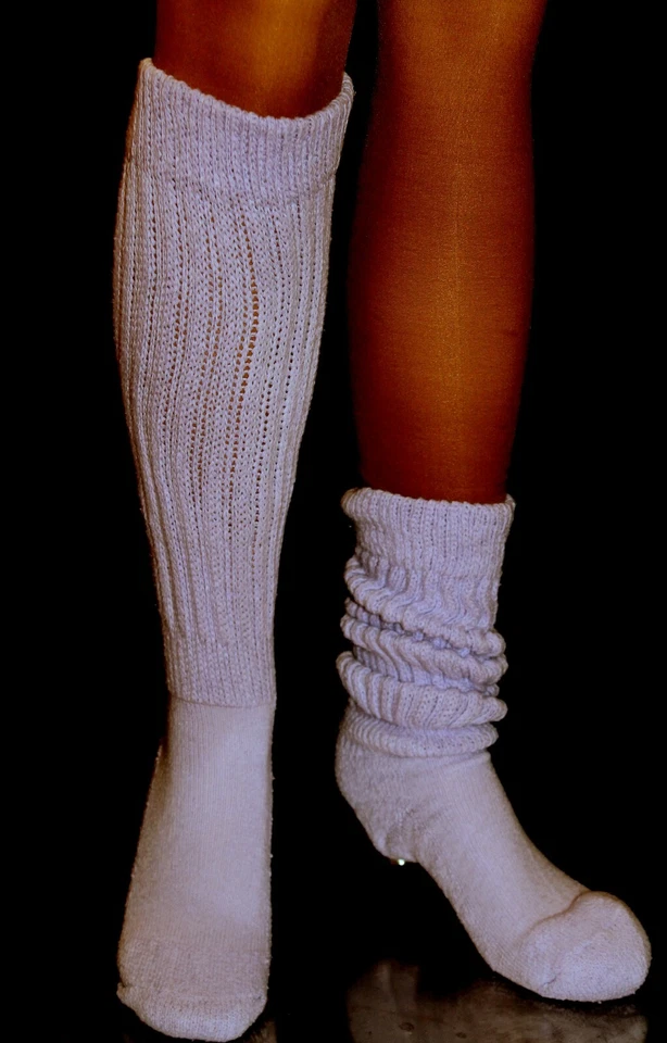 Lilac Slouch Socks Scrunch Women'sHooters uniform run  Halloween Costume - Image 1 of 1
